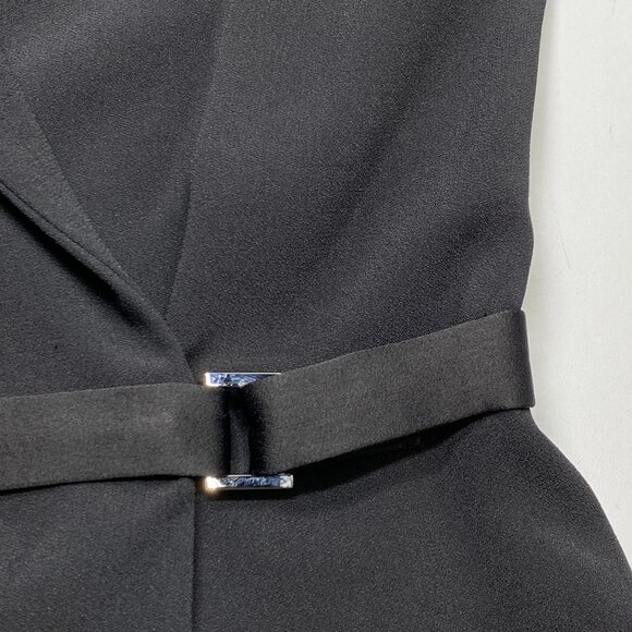 The Row Women’s Crepe Wrap Mini Dress Black Size S - Picture 3 of 9